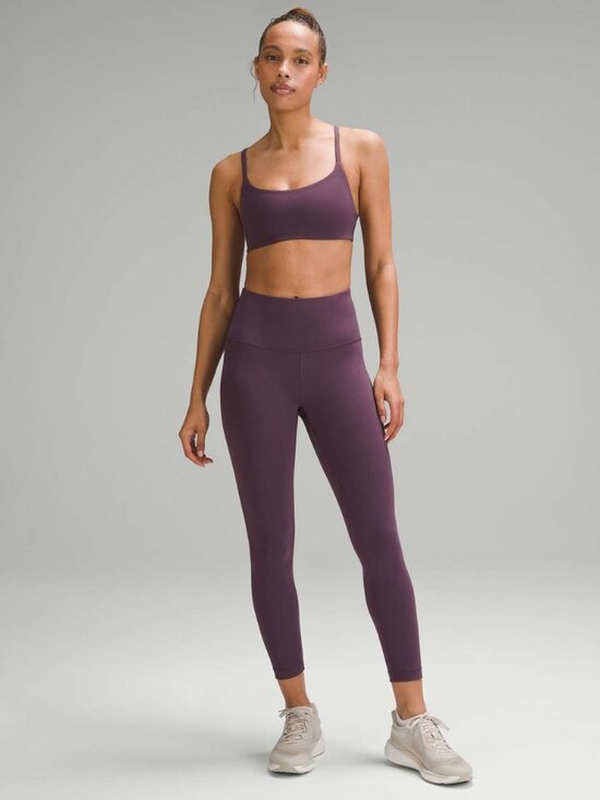 lululemon athletica Pants - Lululemon Wunder Train High-Rise Ribbed Tight 25" - Grape Thistle